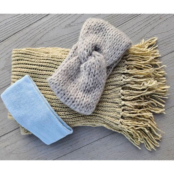 Winter scarf & headband bundle handmade - Picture 8 of 10